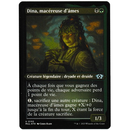 (Etched Foil) Multicolore - Dina, macéreuse d'âmes (U) [MUL]