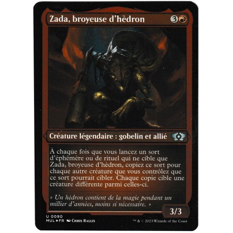 (Etched Foil) Rouge - Zada, broyeuse d'hèdron (U) [MUL]