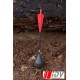 Carreau d'arbalète (Bolt 10") Tête ronde / Rouge et Noir - IDV Engineering