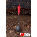 Carreau d'arbalète (Bolt 10") Tête ronde / Noir et Rouge - IDV Engineering