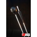 Flèche (Arrow) Tête Ronde / Hampe Blanche / Empennage Noir - IDV Engineering