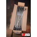 Carton de 32 Flèches (Arrow) Tête Ronde / Hampe Blanche / Empennage Noir - IDV Engineering