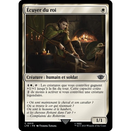 (Foil) Blanche - Écuyer du roi (C) [LTR]
