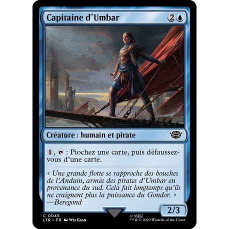 (Foil) Bleue - Capitaine d'Umbar (C) [LTR]