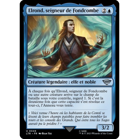 (Foil) Bleue - Elrond, seigneur de Fondcombe (U) [LTR]
