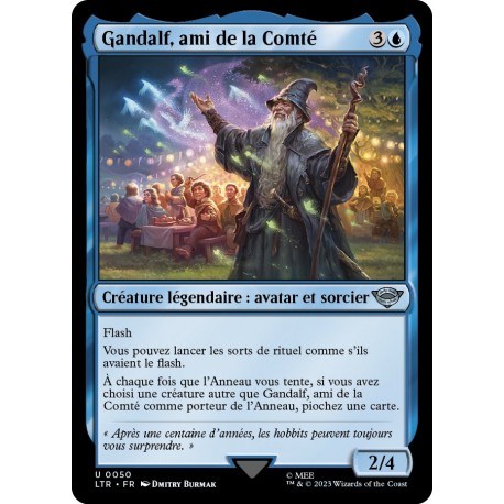 (Foil) Bleue - Gandalf, ami de la Comté (U) [LTR]