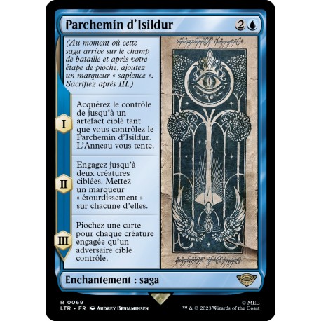 (Foil) Bleue - Parchemin d'Isildur (R) [LTR]