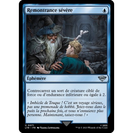 (Foil) Bleue - Remontrance sévère (U) [LTR]