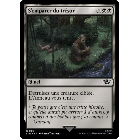 (Foil) Noire - S'emparer du trésor (C) [LTR]