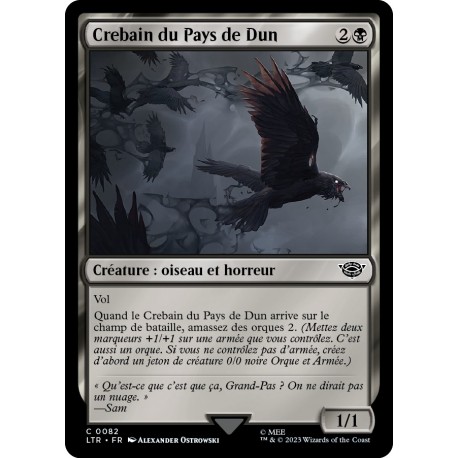 (Foil) Noire - Crebain du Pays de Dun (C) [LTR]