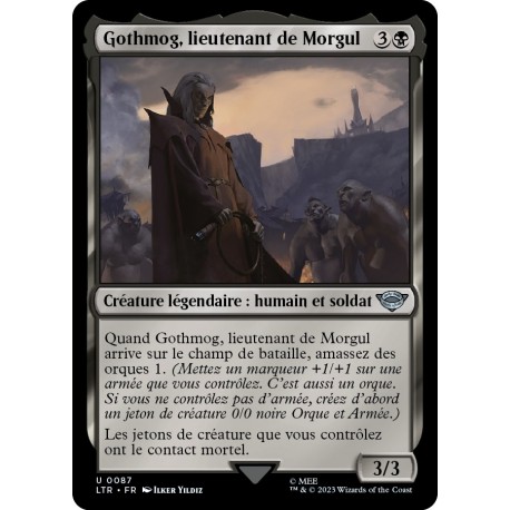 (Foil) Noire - Gothmog, lieutenant de Morgul (U) [LTR]
