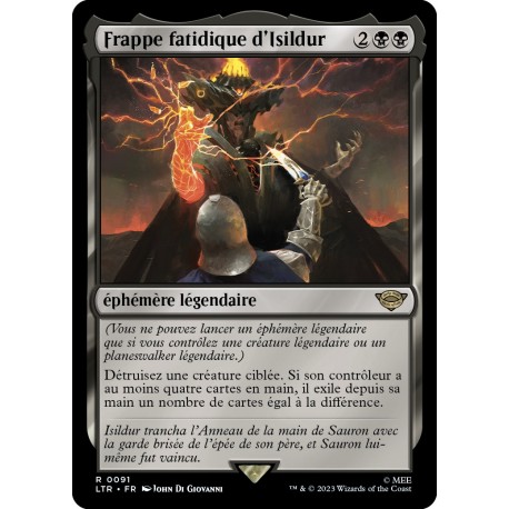 (Foil) Noire - Frappe fatidique d'Isildur (R) [LTR]