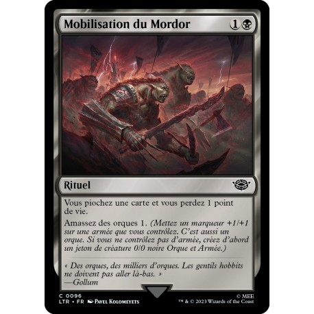 (Foil) Noire - Mobilisation du Mordor (C) [LTR]
