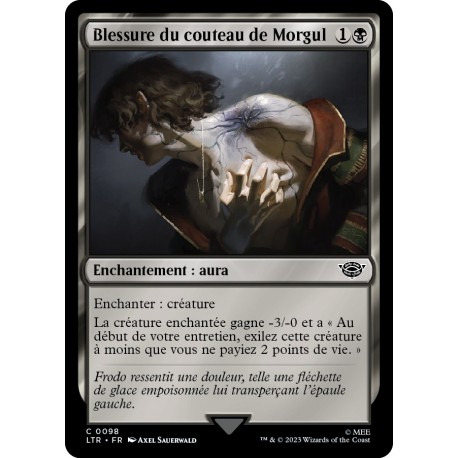 (Foil) Noire - Blessure du couteau de Morgul (C) [LTR]