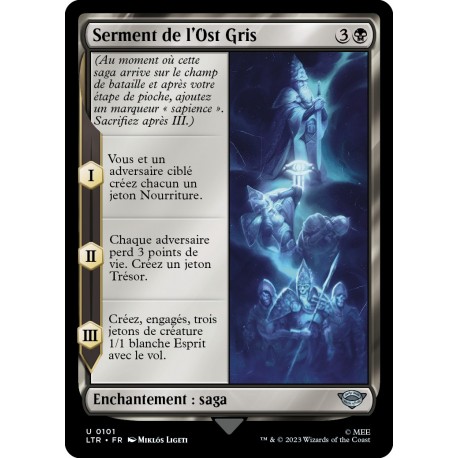 (Foil) Noire - Serment de l'Ost Gris (U) [LTR]