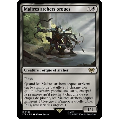 (Foil) Noire - Maîtres archers orques (R) [LTR]