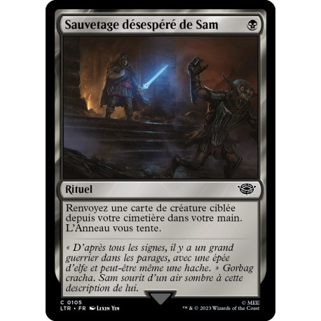 (Foil) Noire - Sauvetage désespéré de Sam (C) [LTR]