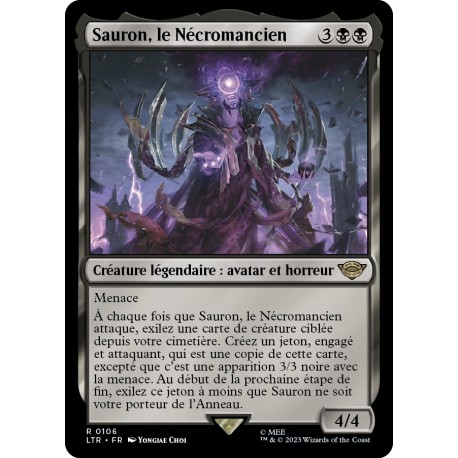 (Foil) Noire - Sauron, le Nécromancien (R) [LTR]