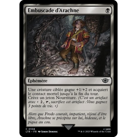 (Foil) Noire - Embuscade d'Arachne (C) [LTR]