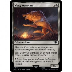 (Foil) Noire - Warg menaçant (C) [LTR]