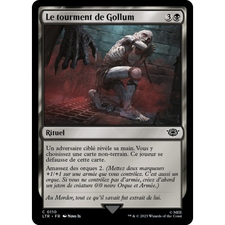 (Foil) Noire - Le tourment de Gollum (C) [LTR]