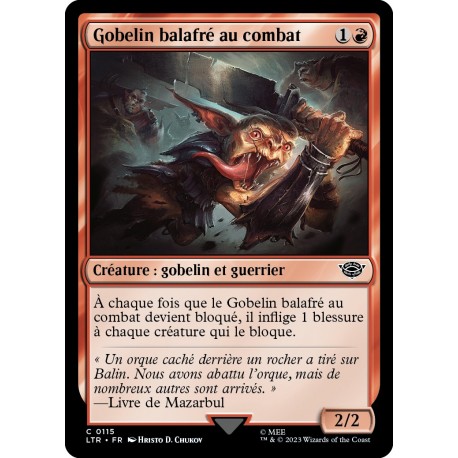 (Foil) Rouge - Gobelin balafré au combat (C) [LTR]