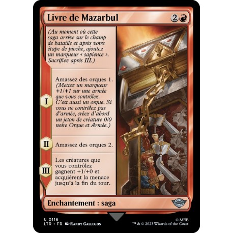 (Foil) Rouge - Livre de Mazarbul (U) [LTR]