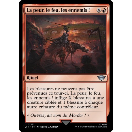 (Foil) Rouge - La peur, le feu, les ennemies ! (U) [LTR]