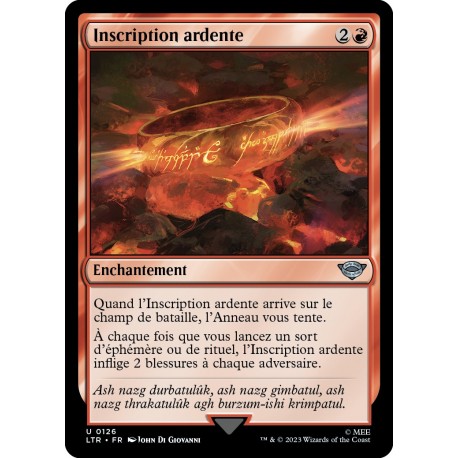 (Foil) Rouge - Inscription ardente (U) [LTR]