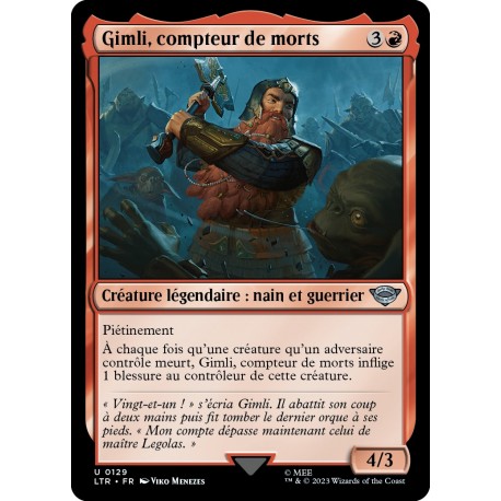 (Foil) Rouge - Gimli, compteur de morts (U) [LTR]