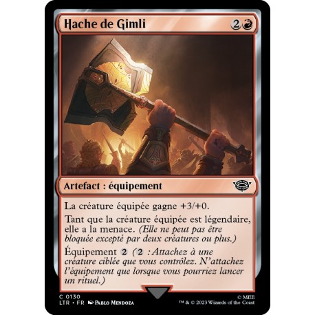 (Foil) Rouge - Hache de Gimli (C) [LTR]