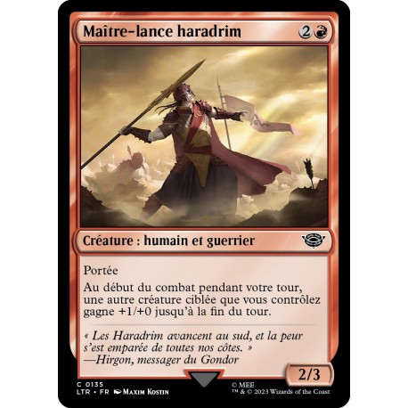 (Foil) Rouge - Maître-lance haradrim (C) [LTR]