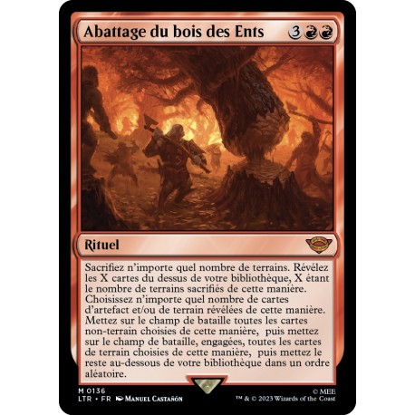 (Foil) Rouge - Abattage du bois des Ents (M) [LTR]