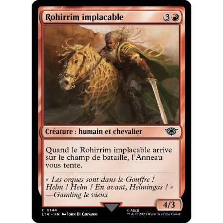 (Foil) Rouge - Rohirrim implacable (C) [LTR]