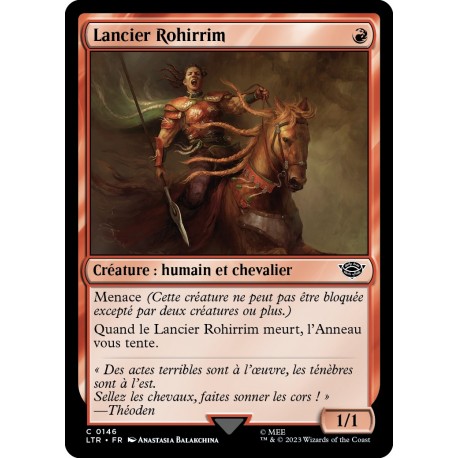 (Foil) Rouge - Lancier Rohirrim (C) [LTR]