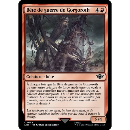 (Foil) Rouge - Bête de guerre de Gorgoroth (C) [LTR]