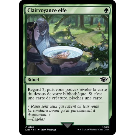 (Foil) Verte - Clairvoyance elfe (C) [LTR]