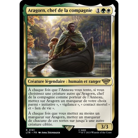 (Foil) Multicolore - Aragorn, chef de la compagnie (R) [LTR]