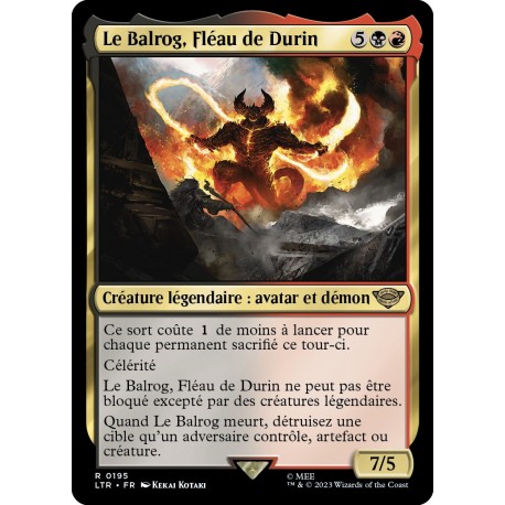 (Foil) Multicolore - Le Balrog, Fléau de Durin (R) [LTR]