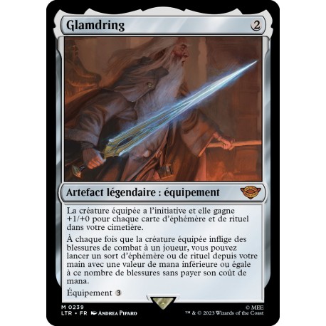 (Foil) Artefact - Glamdring (M) [LTR]