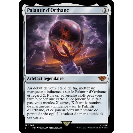 (Foil) Artefact - Palantír d'Orthanc (M) [LTR]