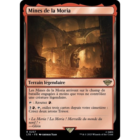 (Foil) Terrain - Mines de la Moria (R) [LTR]
