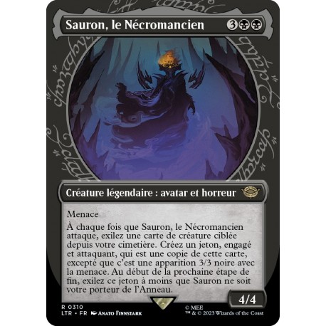 (Foil) Noire - (SC) Sauron, le Nécromancien (R) [LTR]