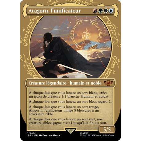 (Foil) Multicolore - (SC) Aragorn, l'unificateur (M) [LTR]