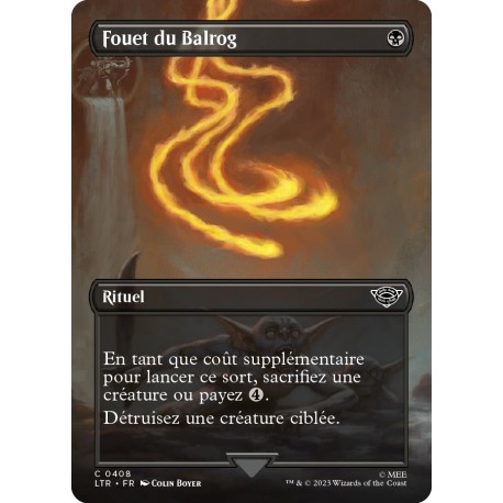 (Foil) Noire - (BL) Fouet du Balrog (C) [LTR]