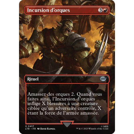 (Foil) Rouge - (BL) Incursion d'orques (U) [LTR]