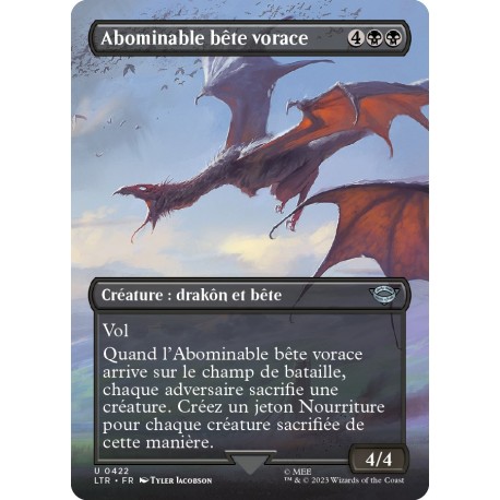 (Foil) Noire - (BL) Abominable bête vorace (U) [LTR]