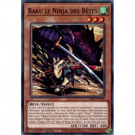 Baku le Ninja des Bêtes (C) [MP23]