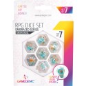 Set de dés jeu rôle : Tête de Mort (Green Skull) - GameGenic