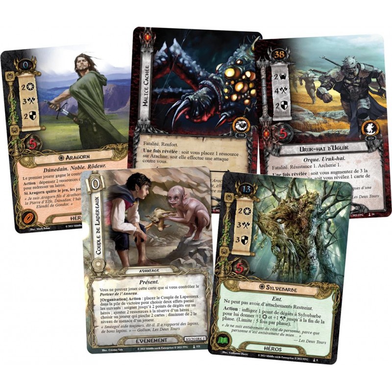 Livre Jeu De Rôles Le Seigneur Des Anneaux : Le Guide Des Deux Tours - Hexagonal - Occasion